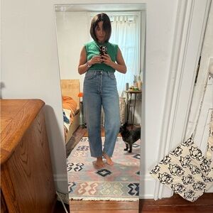 Rag & Bone High Rise Straight Leg Jeans